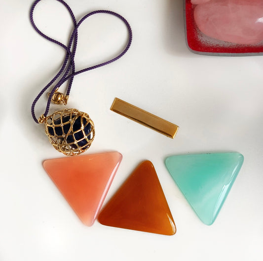 Chalcedony Cabs and Egg Pendant Prototypes